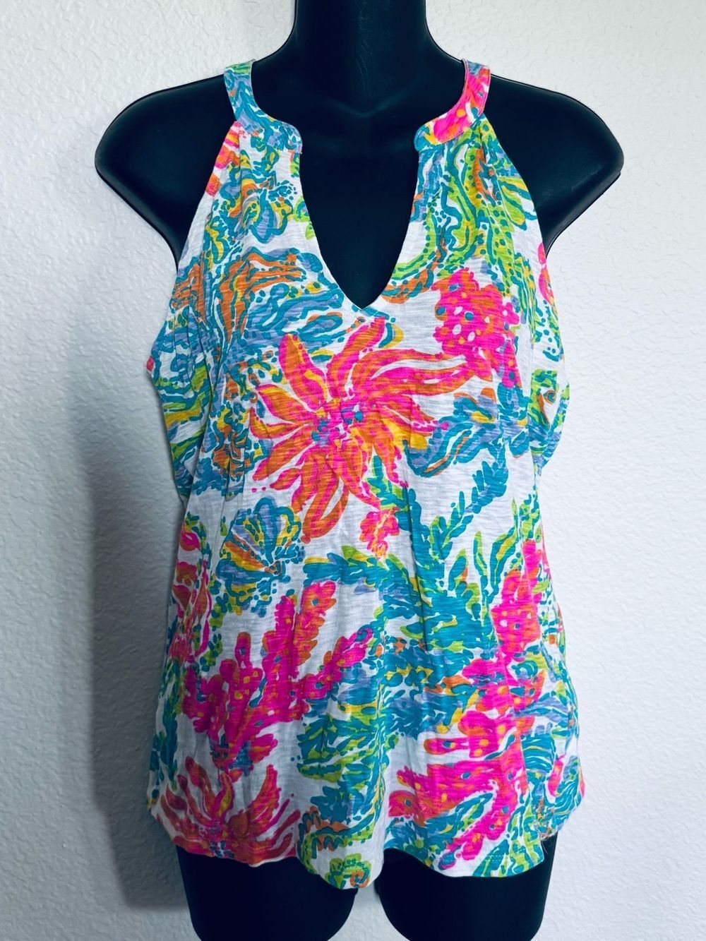 Lilly Pulitzer Floral Tropical Tank Top S